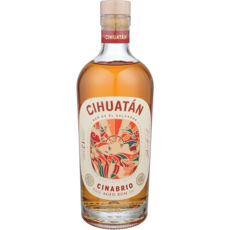 CIHUATAN AGED RUM CINABRIO 12 YR 80 750ML