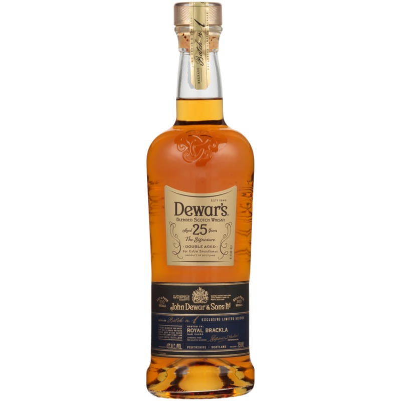 DEWAR'S BLENDED SCOTCH THE SIGNATURE DOUBLE AGED 25 YR 80 750ML