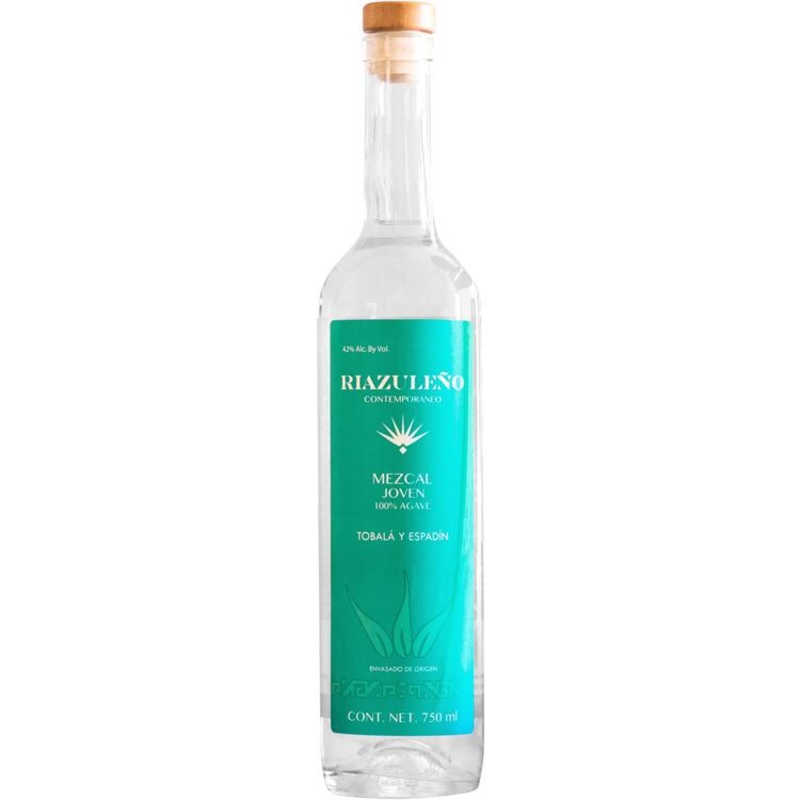 RIAZULENO MEZCAL JOVEN CONTEMPORANEO TOBALA Y ESPADIN 84 750ML