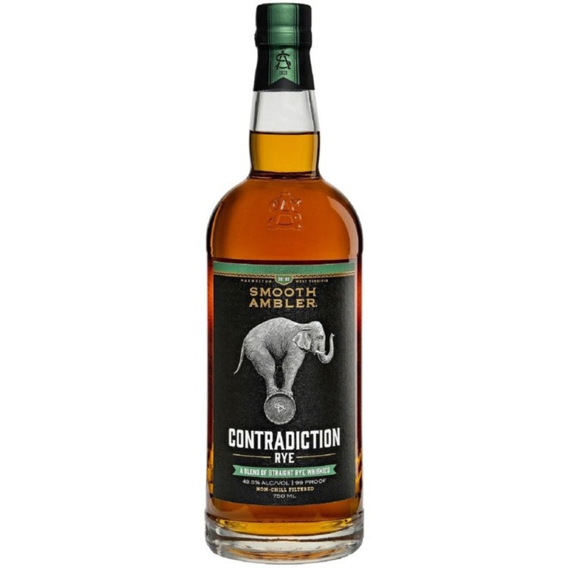 SMOOTH AMBLER BLEND OF STRAIGHT RYE WHISKIES CONTRADICTION RYE 105 750ML