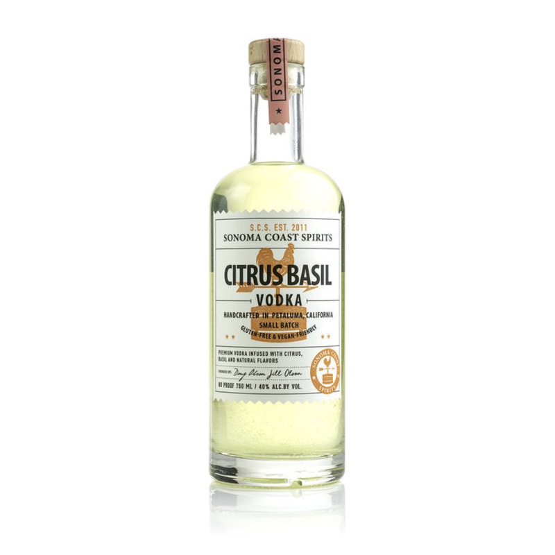 Sonoma Coast Spirits Citrus Basil Flavored Vodka 80 750ML