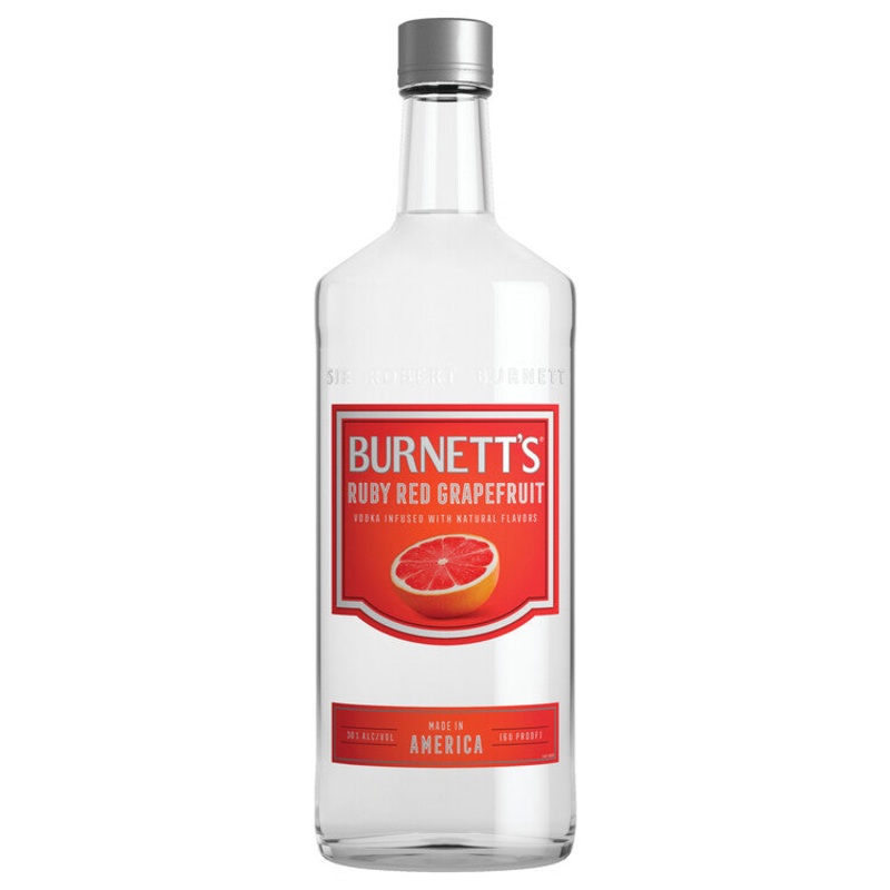 BURNETT'S RUBY RED GRAPEFRUIT FLAVORED VODKA 60 750ML
