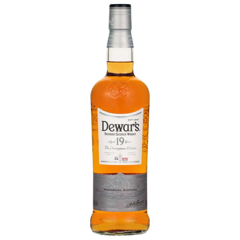DEWAR'S BLENDED SCOTCH THE CHAMPIONS EDITION U.S. OPEN LIMITED EDITION 19 YR 86 750ML