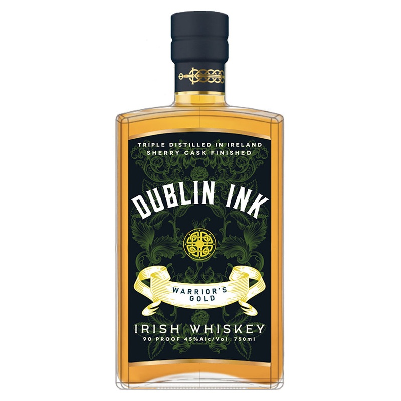 Dublin Ink Irish Whiskey Warrior'S Gold Sherry Cask Finished 90 750ML