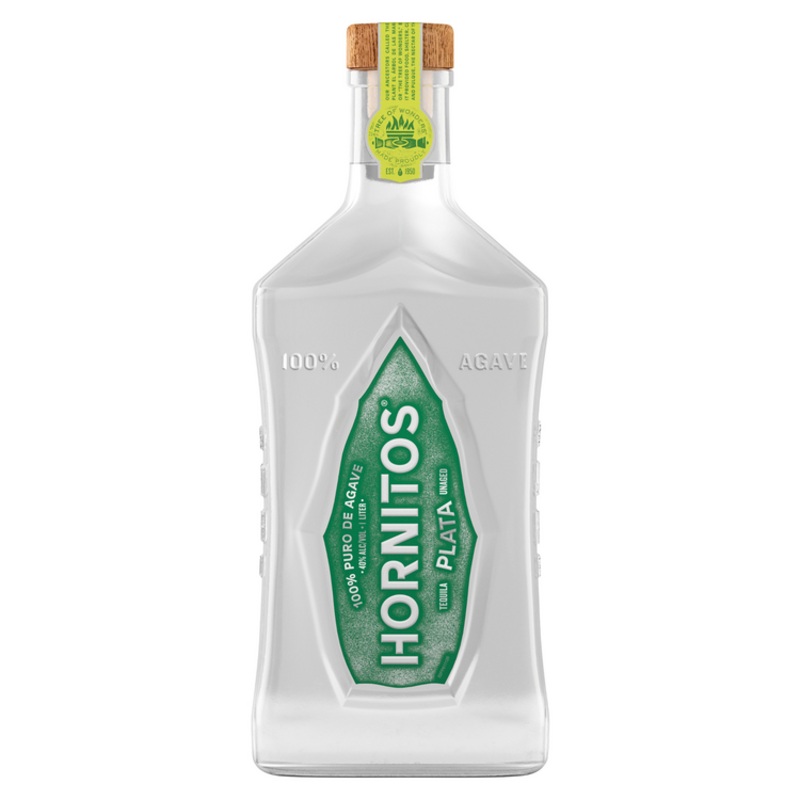 HORNITOS TEQUILA PLATA 80 W/ 2 SHOT GLASSES 750ML