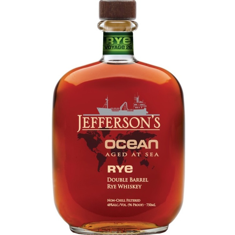 JEFFERSON'S STRAIGHT RYE WHISKEY OCEAN AGED AT SEA DOUBLE BARREL 96 750ML