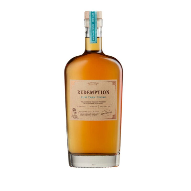 REDEMPTION STRAIGHT RYE WHISKEY PLANTATION RUM CASK FINISH BATCH NO 1 94 750ML
