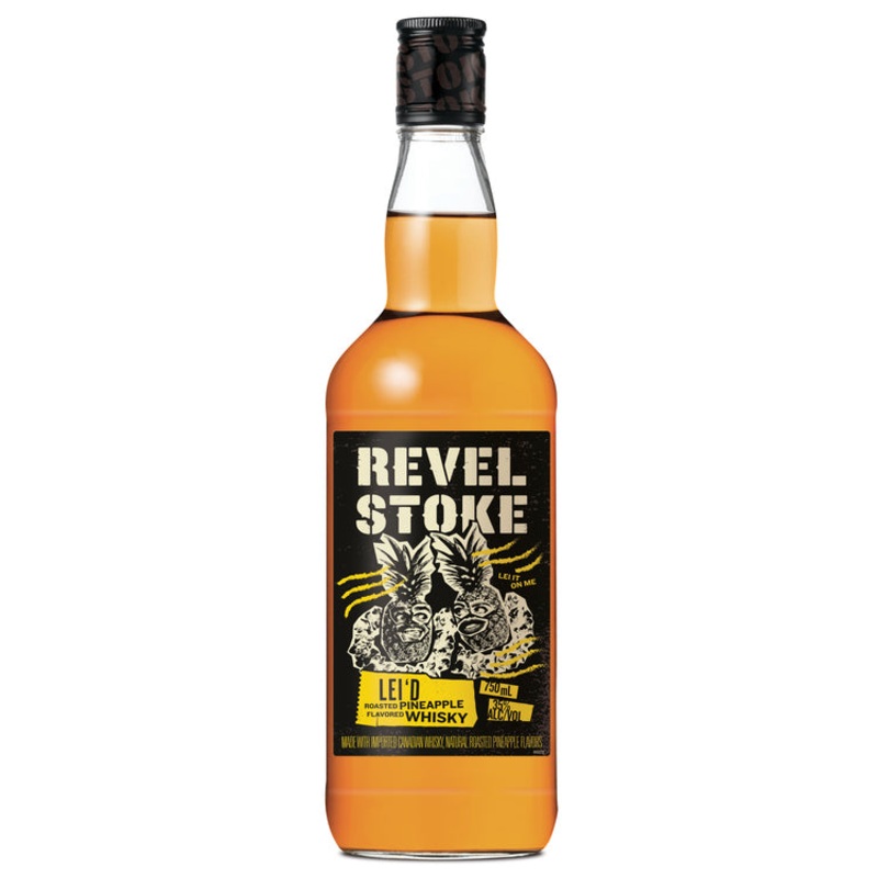 REVEL STOKE ROASTED PINEAPPLE FLAVORED WHISKEY LEI'D 70 750ML