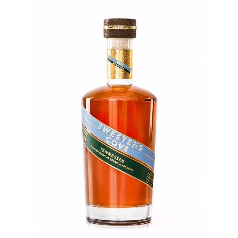 SWEETENS COVE BLENDED STRAIGHT BOURBON WHISKIES CASK STRENGTH 112.97 750ML