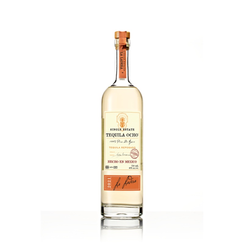 TEQUILA OCHO TEQUILA REPOSADO SINGLE ESTATE LA LADERA 80 750ML
