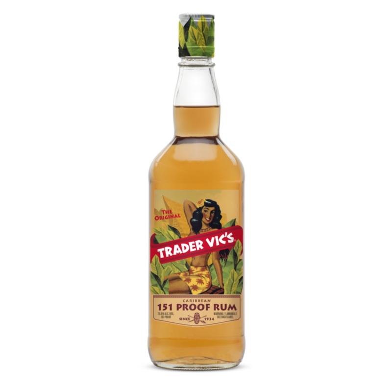 TRADER VIC'S OVERPROOF RUM 151 750ML
