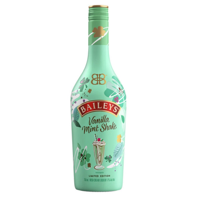 BAILEYS CREAM LIQUEUR VANILLA MINT SHAKE LIMITED EDITION 34 750ML