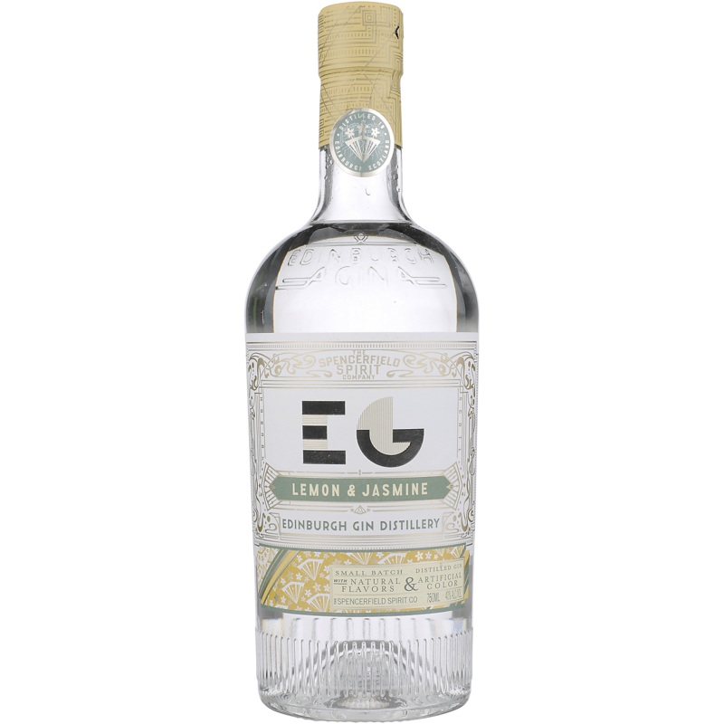 Edinburgh Gin Lemon & Jasmine Flavored Gin Small Batch 80 750ML
