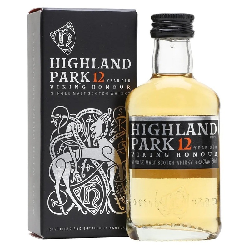 Highland Park 12 Year Old Whisky Miniature, 5 cl