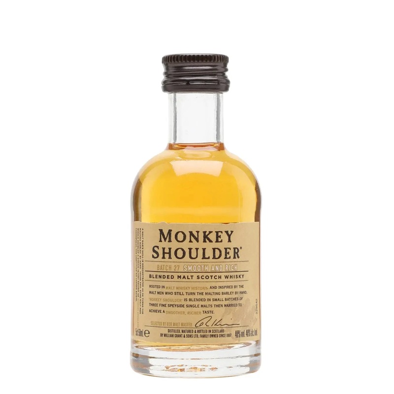 Monkey Shoulder Blended Malt Whisky Miniature, 5 cl