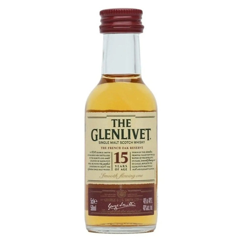 The Glenlivet 15 Year Old Malt Whisky Miniature, 5 cl