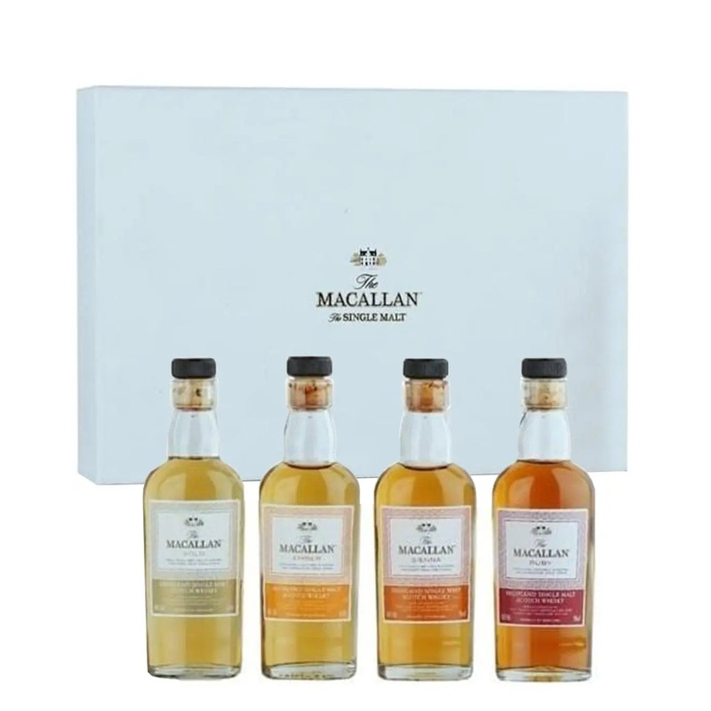 The Macallan 1824 Series Miniatures, 4 x 5 cl