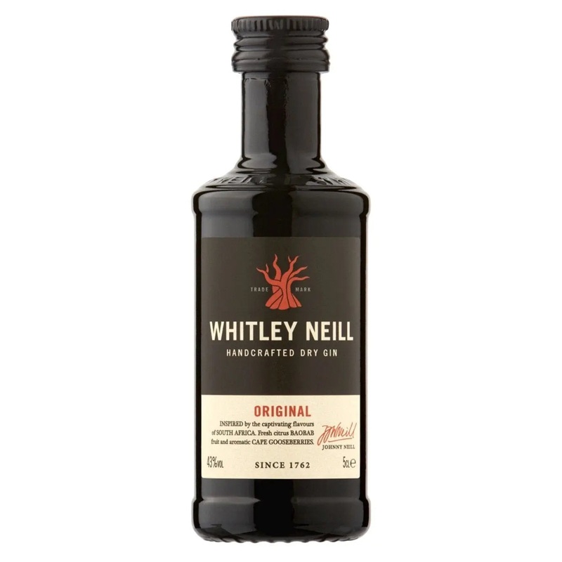 Whitley Neill Handcrafted Dry Gin Mini, 5 cl