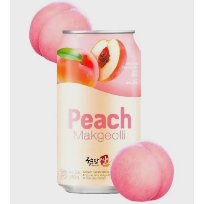 KSD Rice Makgeolli Peach Can 3% abv 350ml Can