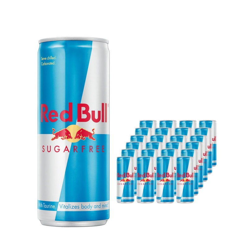 Red Bull Sugar Free Energy Drink Multipack, 24 x 250 ml