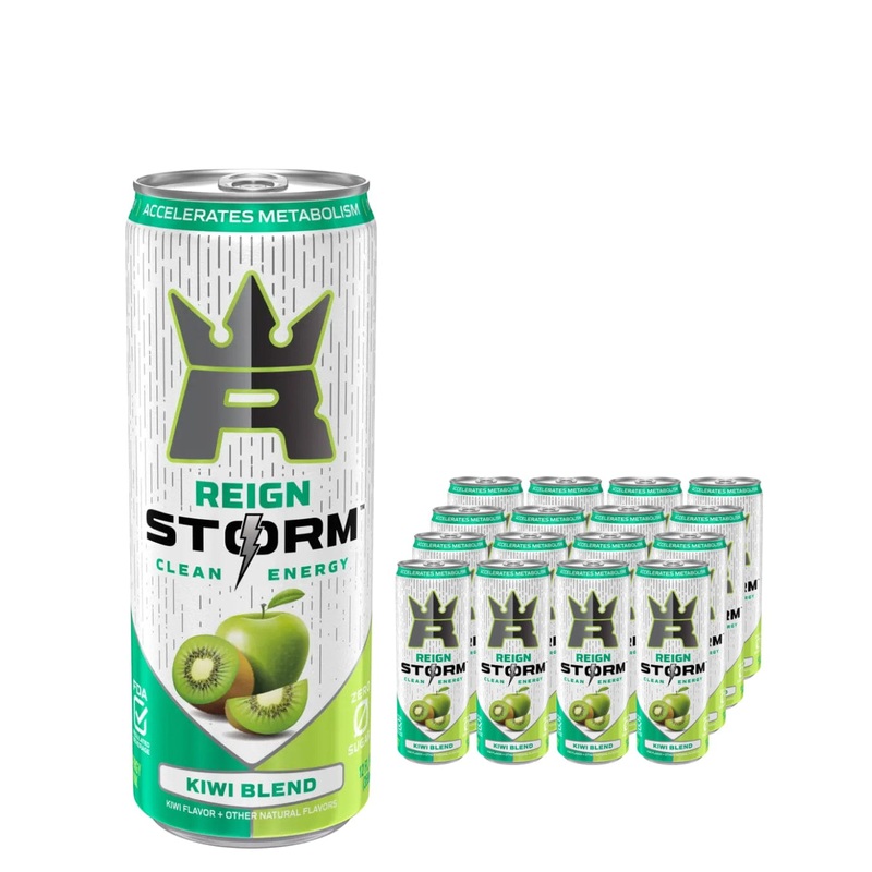 Reign Storm Kiwi Blend Clean Energy Drink Multipack, 12 x 355 ml