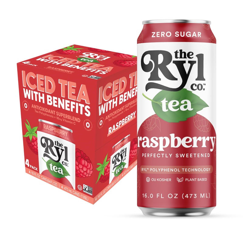 The Ryl Raspberry Iced Tea 16oz Can