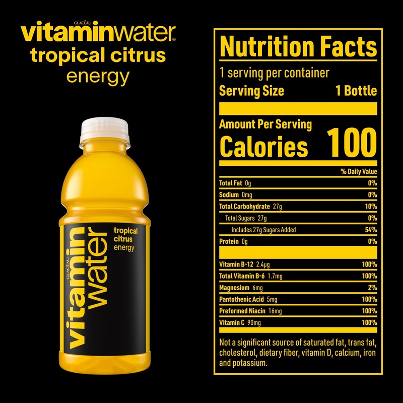 Vitamin Water Energy Tropical Citrus 20oz Bottle