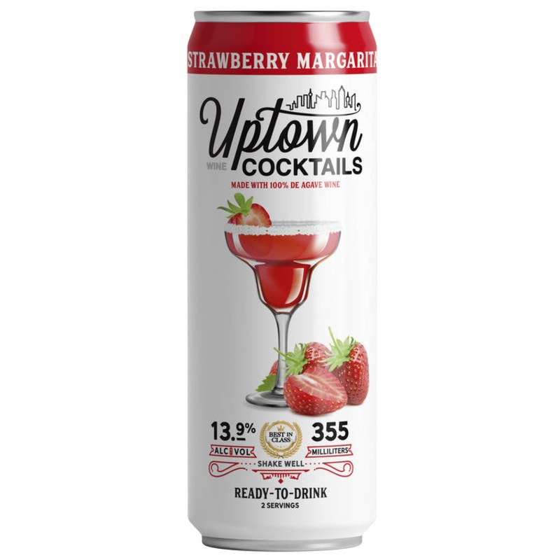 UPTOWN WINE CKTL STRWBRRY MARG CAN