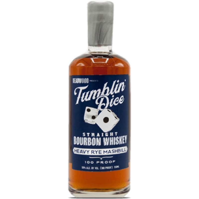 Deadwood Tumblin' Dice 4 Year Old Heavy Rye Mashbill Straight Bourbon Whiskey 116 Proof