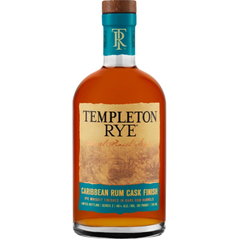 Templeton Barrel Finished Series Caribbean Rum Cask Finish Rye Whisky Finished In Dark Rum Barrels
