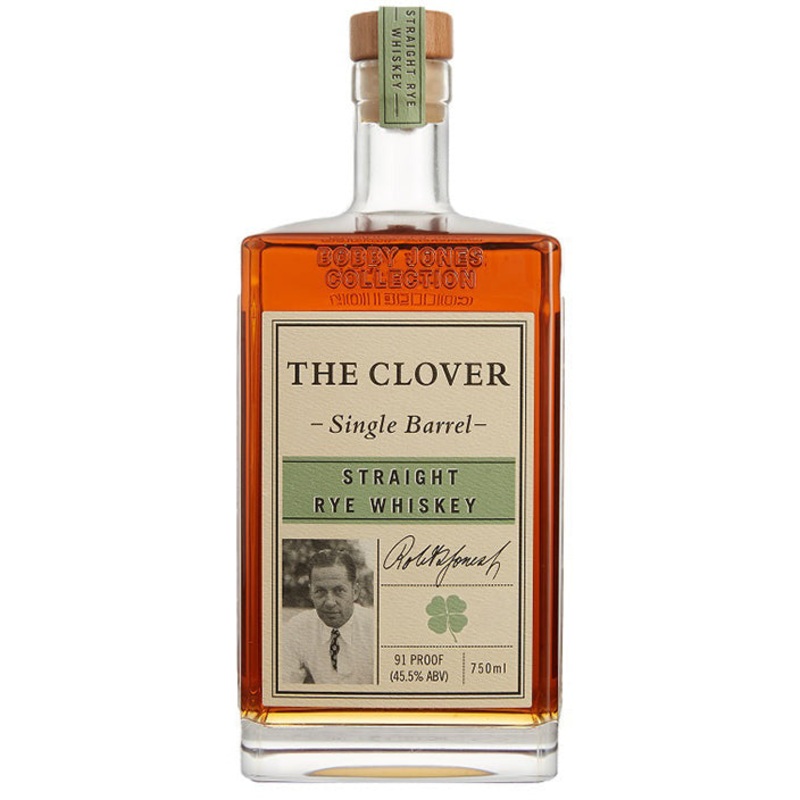 The Clover Whiskey 4 Years Old The Bobby Jones Collection Single Barrel Straight Rye Whiskey
