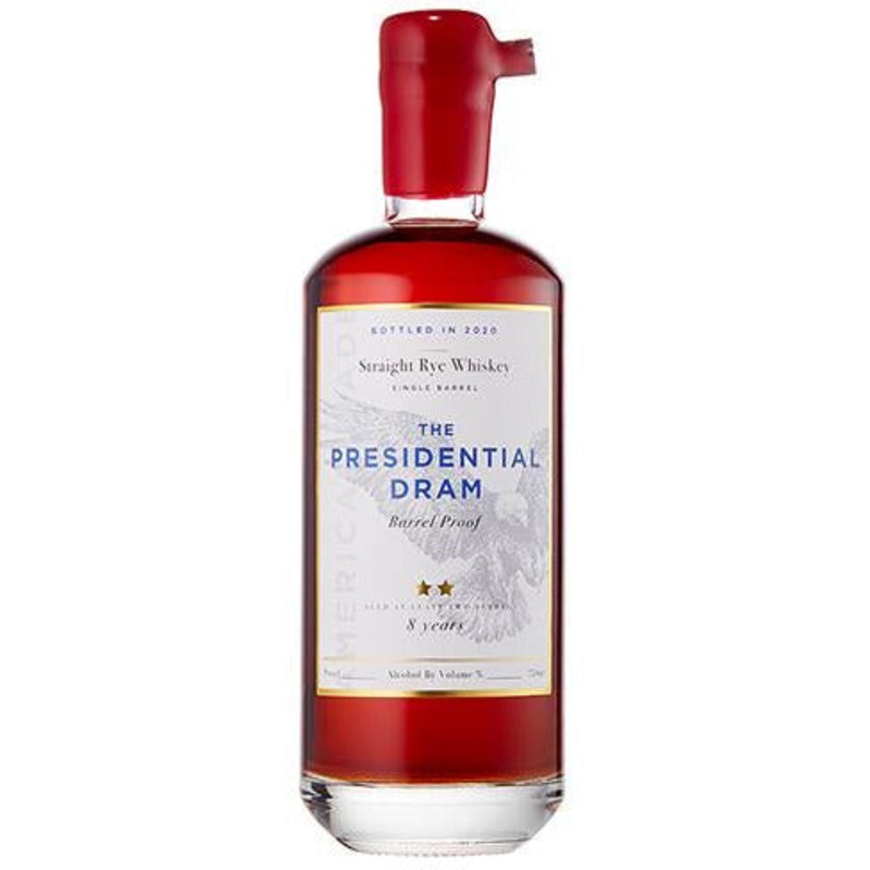 The Presidential Dram 8 Year Rye Whiskey