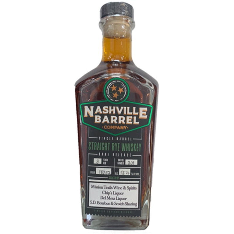 Nashville Barrel Company Single Barrel Rye Whiskey 'Rye Burgundy'