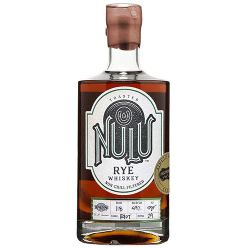 Nulu Toasted Barrel 'Prohibition Craft Spirits' 5 Year Old Single Barrel Select Rye Whiskey