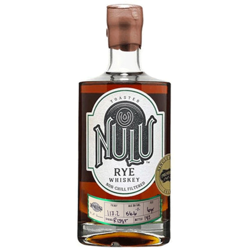 Nulu Toasted Barrel 'Prohibition Craft Spirits' 6 Year Old Single Barrel Select Rye Whiskey