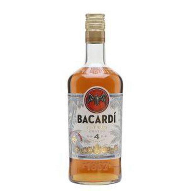 Bacardi Cuatro 4 Year Old Anejo Rum 750ml