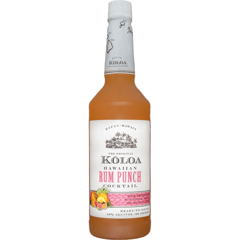 Koloa Kaua'i Hawaiian Rum Punch Cocktail 1Lt
