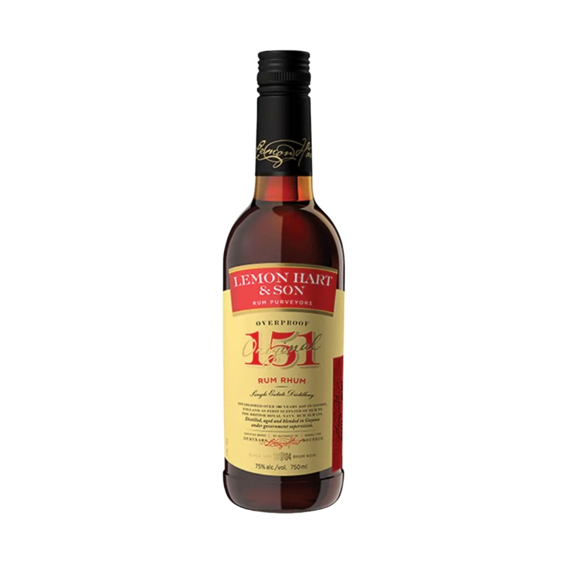 Lemon Hart Original Overproof 151 Rum 750ml