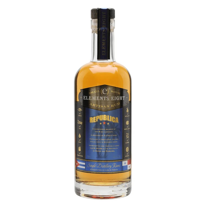 Elements Eight Republica Rum, 70 cl