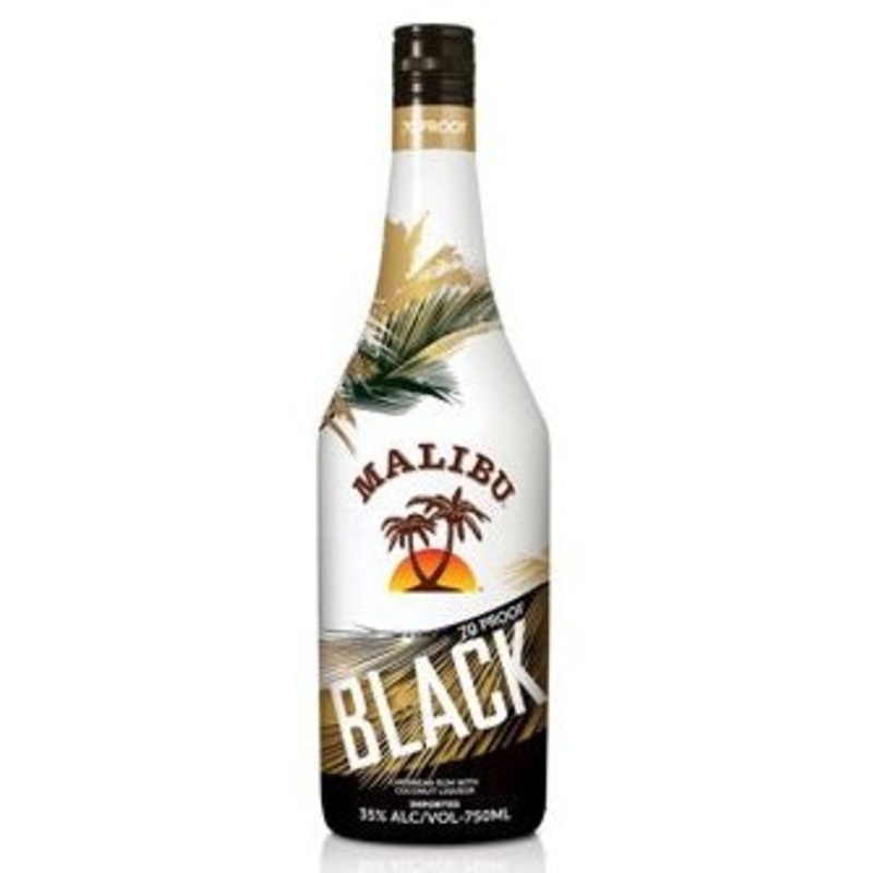 Malibu Black Rum 70 Proof 1L
