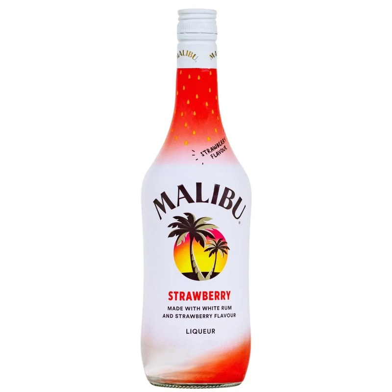 Malibu Strawberry Flavour Rum Liqueur, 70 cl