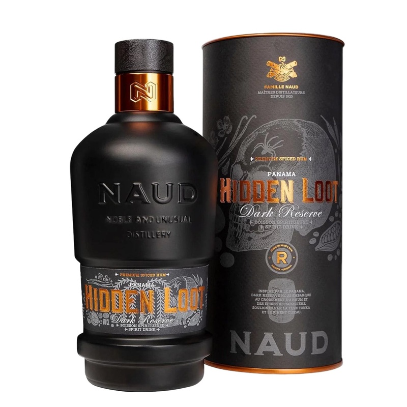 NAUD Hidden Loot Dark Reserve Premium Spiced Rum, 70 cl