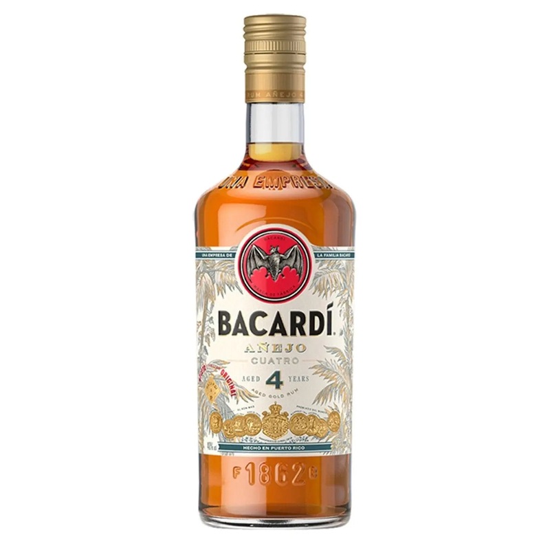 Bacardi Anejo Cuatro Rum, 70 cl