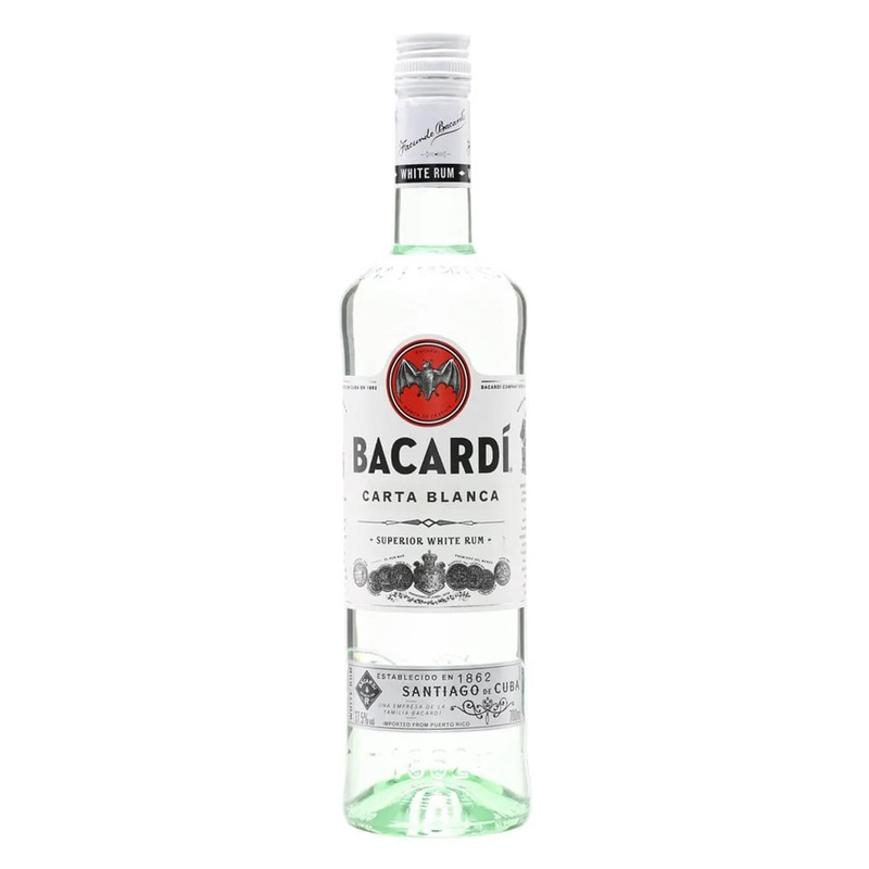 Bacardi Carta Blanca Rum, 1 L