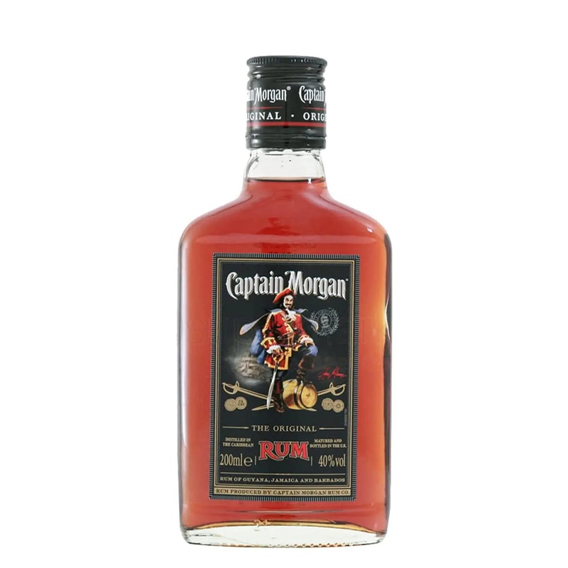 Captain Morgan Dark Rum Small Bottle, 20 cl