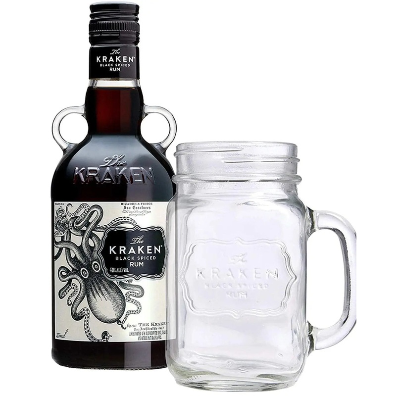 The Kraken Black Spiced Rum Gift Set, 35 cl