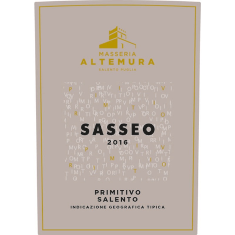 Masseria Altemura 2016 Altemura Sasseo Primitivo