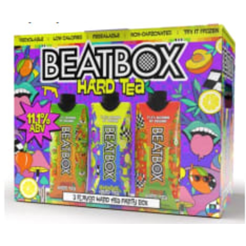 Beatbox 3 Flavor Tea Variety Pack 11% Malt 2x 6 Pack (500 ml Cartons)