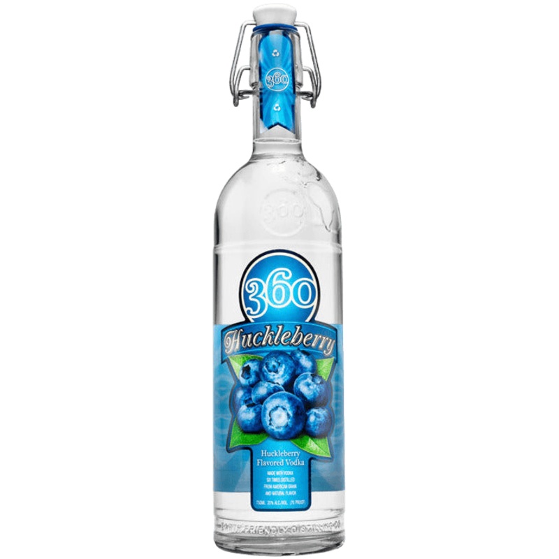 360 Vodka Huckleberry Flavored Vodka - 750ML