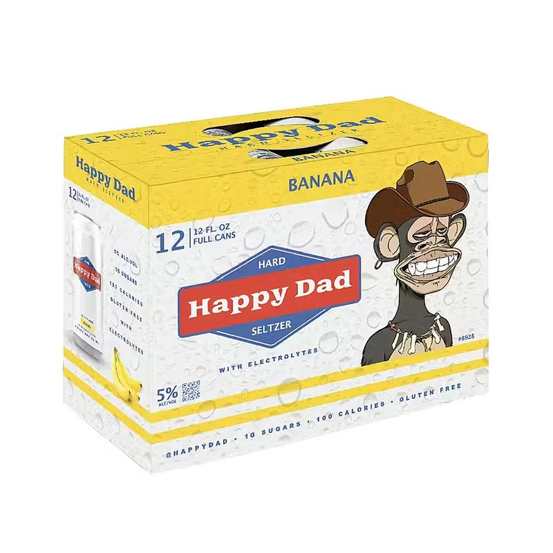 Happy Dad Banana Hard Seltzer 12-Pack